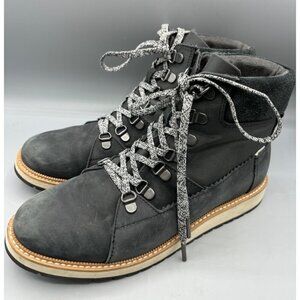 Toms Womens Mesa Grey Suede Lace-Up Ankle Boots Sz 8 Waterproof